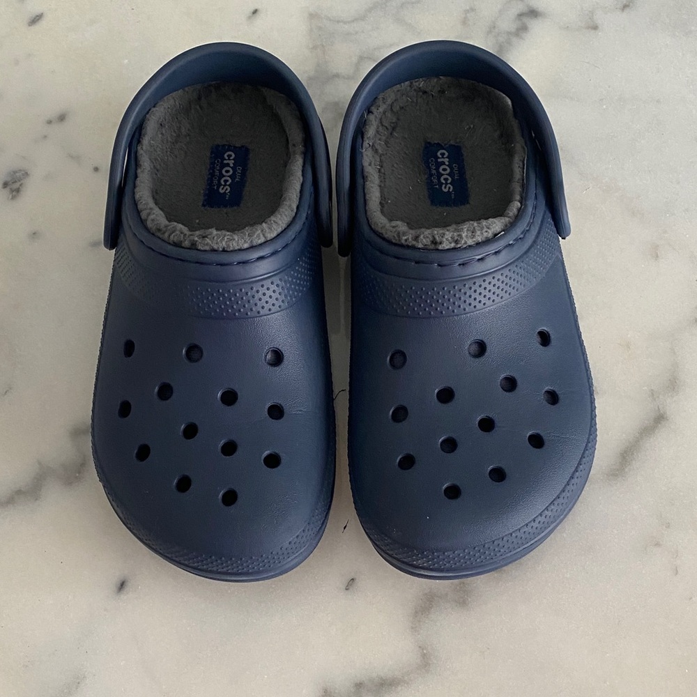 CROCS Kids' Dark Blue Slippers
